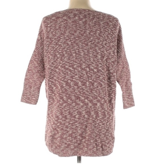 Express Weave knit crewneck Pullover high low medium sweater - Picture 2 of 7